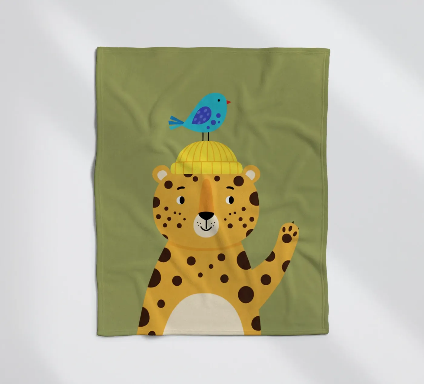leopard - children's bedroom coperta in pile da The Little Animals Club