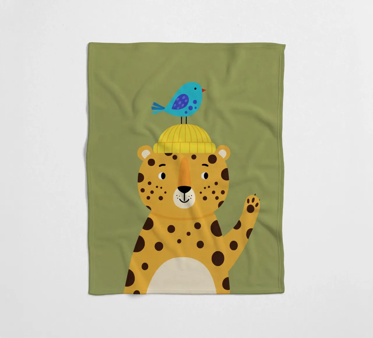 Leopard Fleecedecke von The Little Animals Club