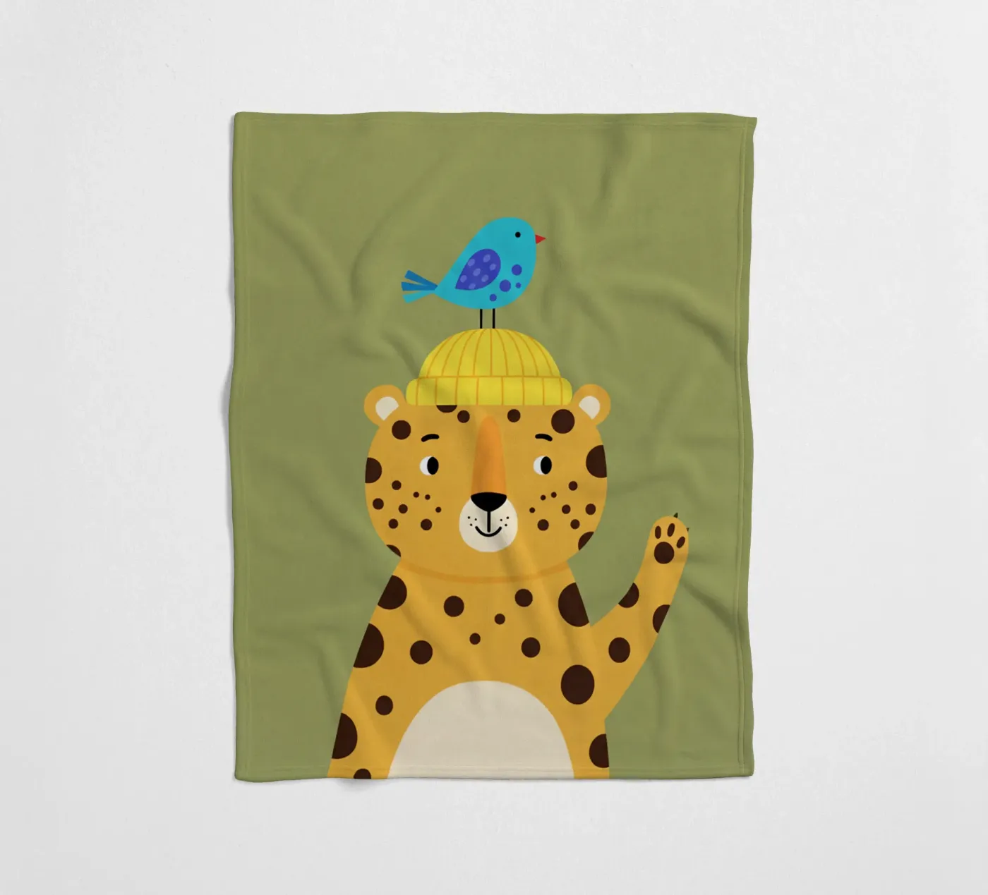 leopard - children's bedroom coperta in pile da The Little Animals Club