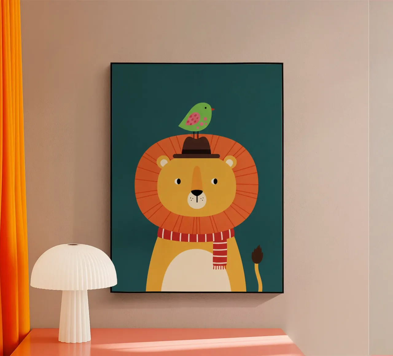 lion acryl van The Little Animals Club