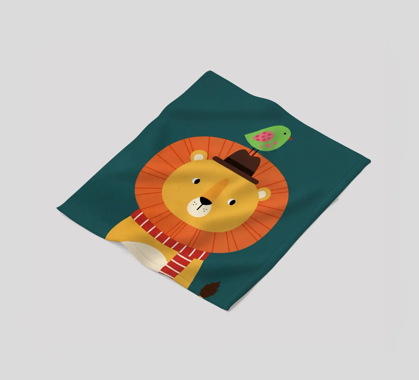 leeuw - kinderkamer fleecedeken van The Little Animals Club