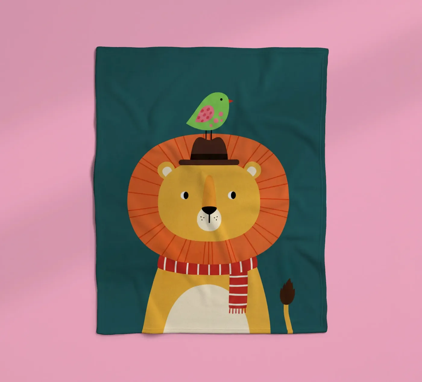 leeuw - kinderkamer fleecedeken van The Little Animals Club