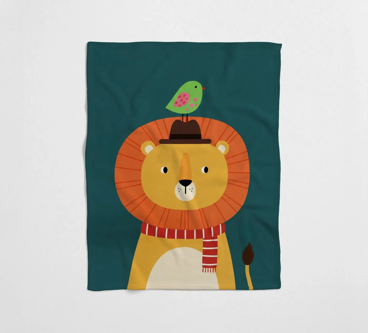 leeuw - kinderkamer fleecedeken van The Little Animals Club