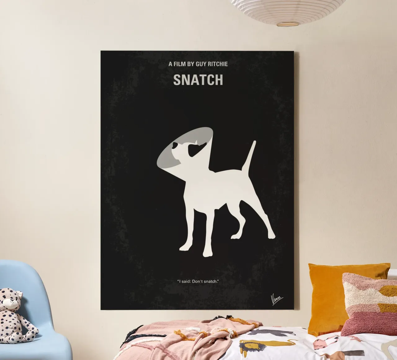 No079 My Snatch minimal movie poster tela con Cornice a cassetta da Chungkong