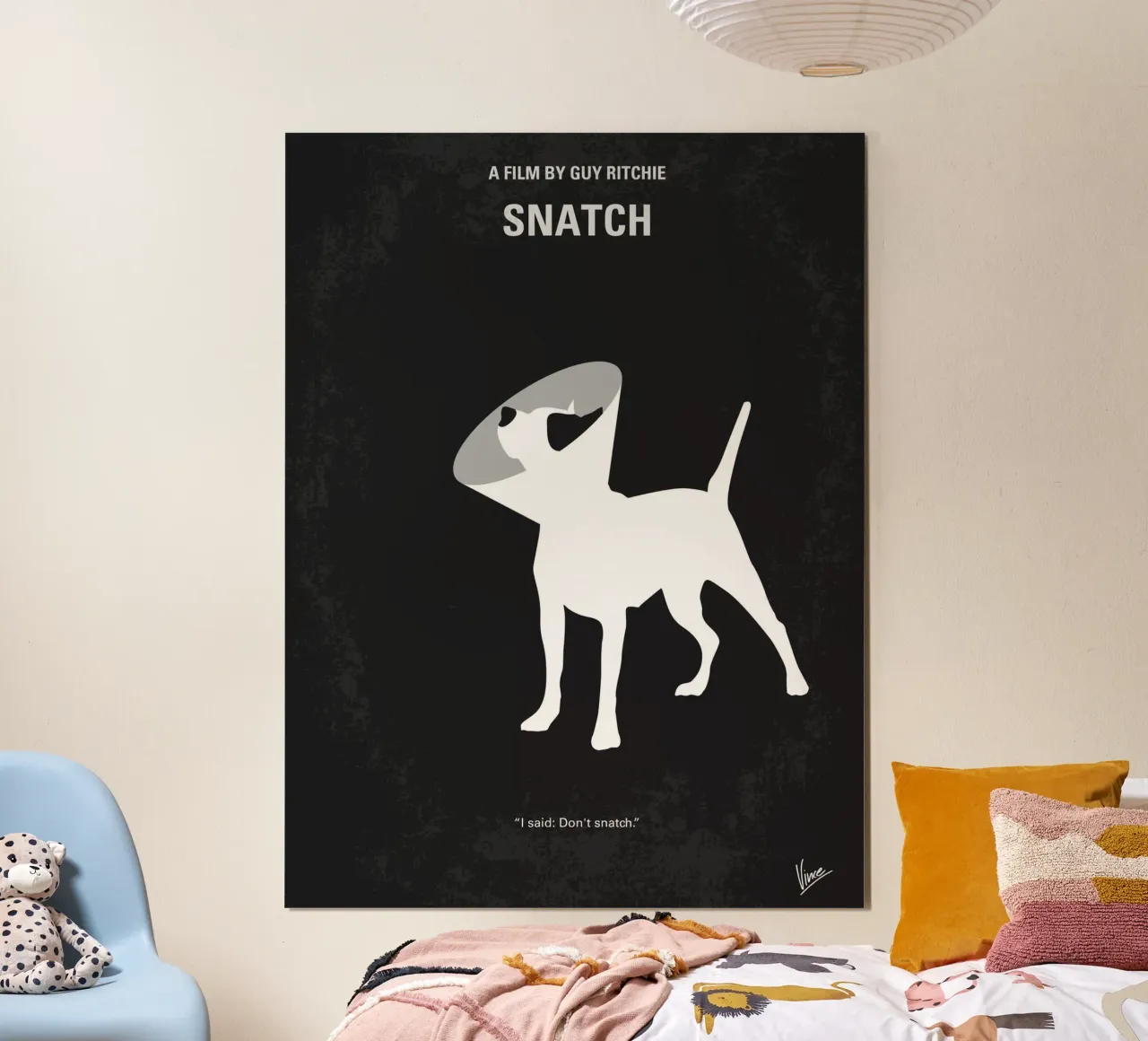 No079 My Snatch minimal movie poster poster con telaio in legno da Chungkong