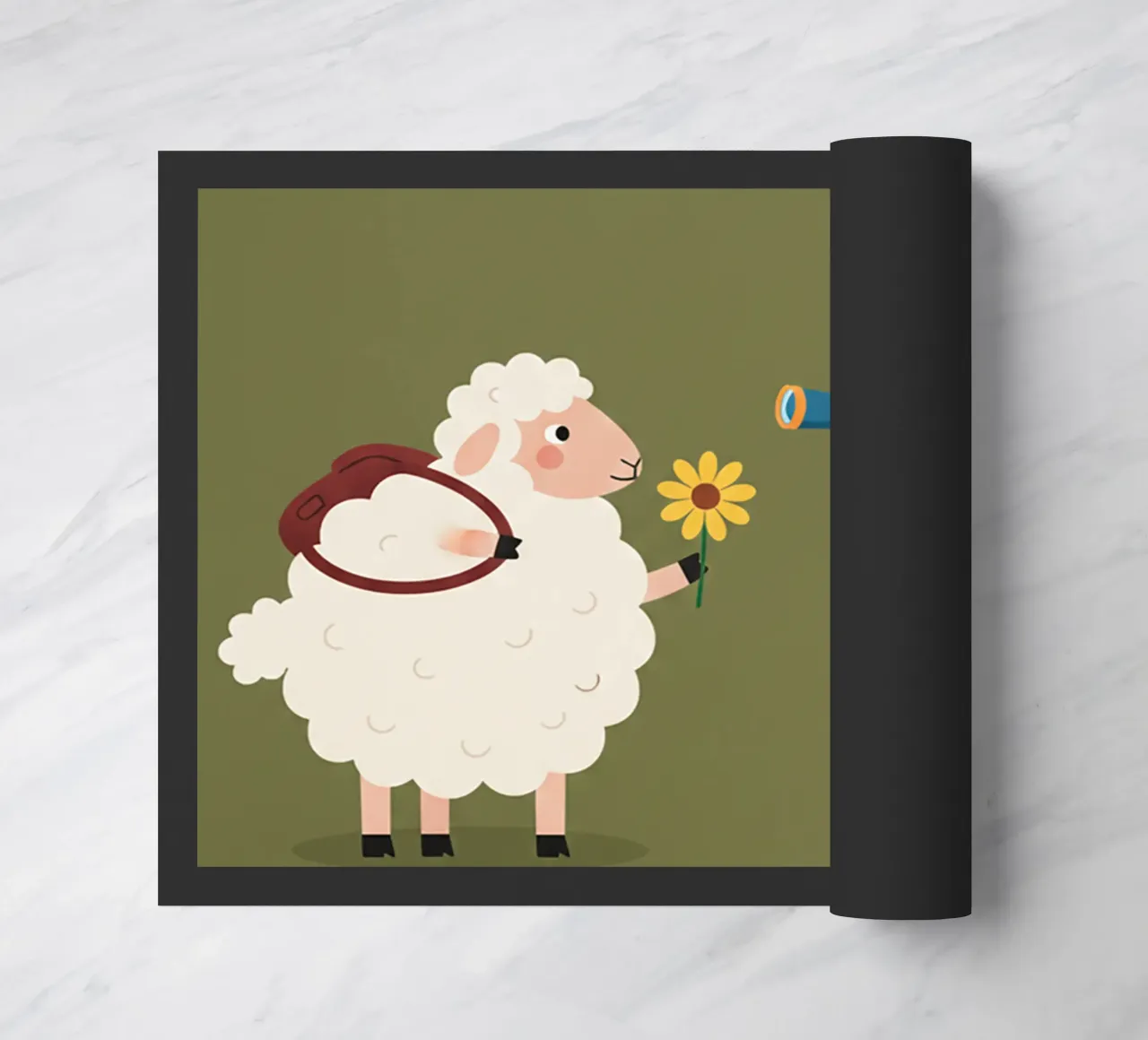 White sheep & black sheep zerbino da The Little Animals Club