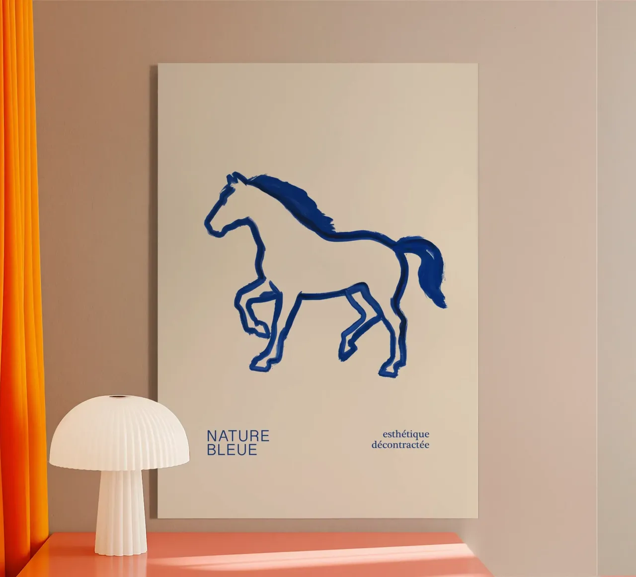 Cavallo blu plexiglass da söndagdesign