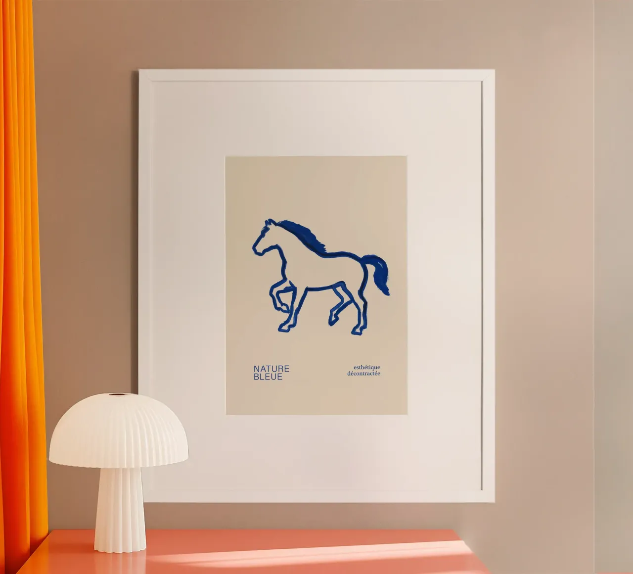 Cavallo blu poster da söndagdesign