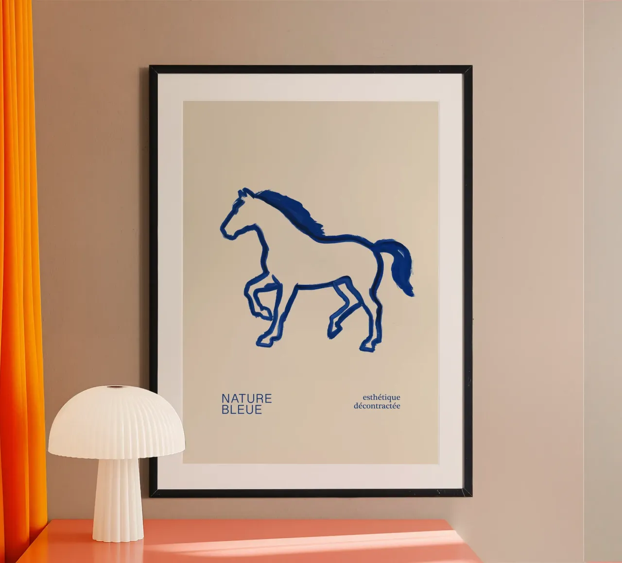 Cavallo blu poster da söndagdesign