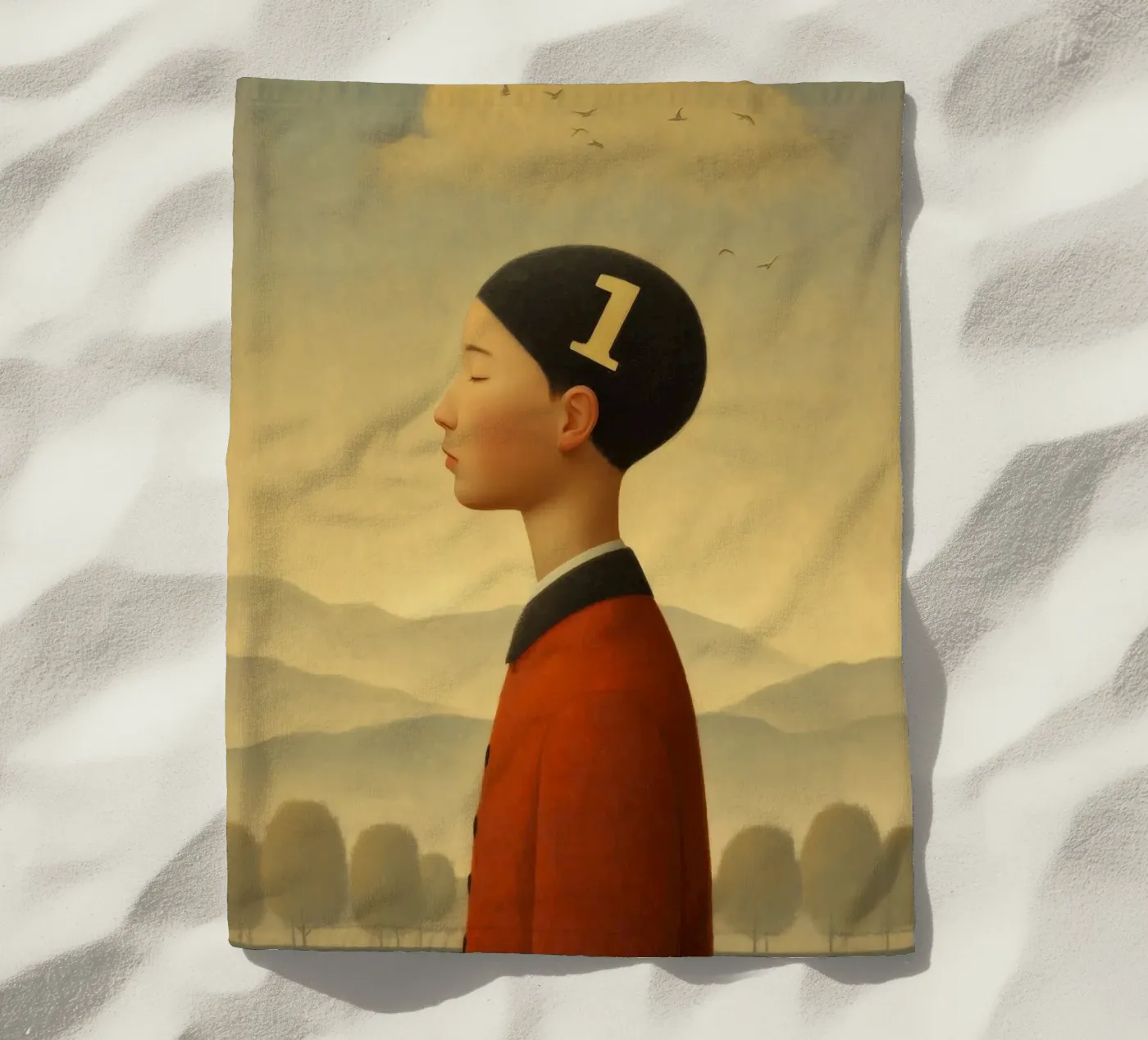 Number One beach towel by christephania