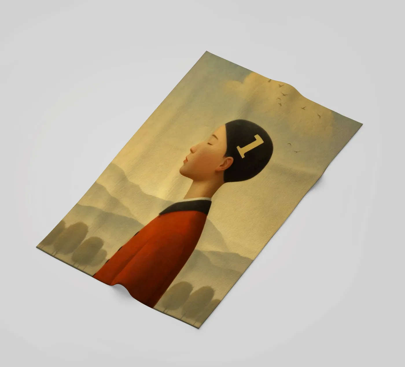 Number One beach towel by christephania