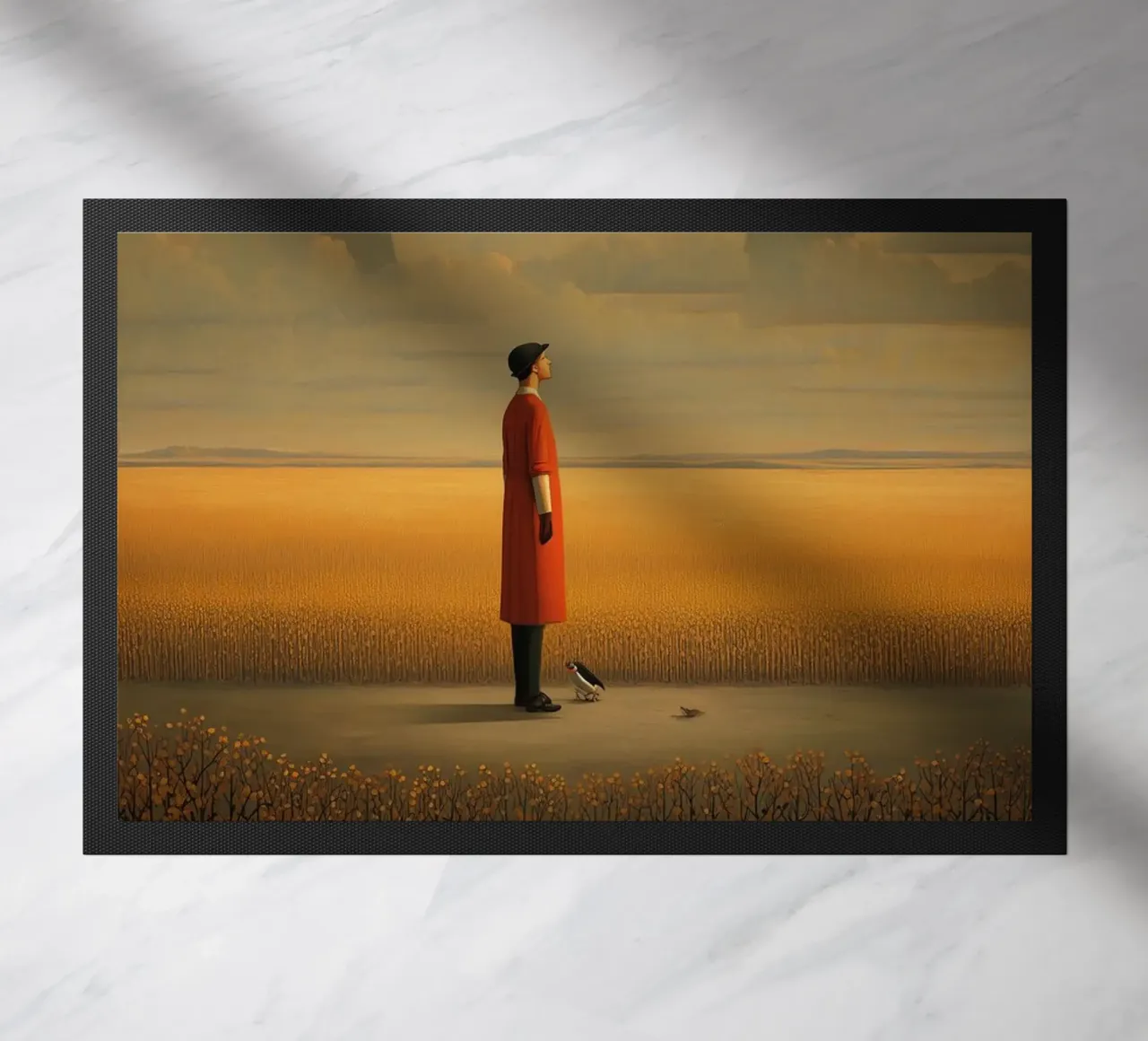 Number Zero Fußmatte von christephania