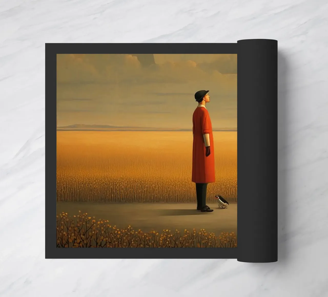 Number Zero Fußmatte von christephania