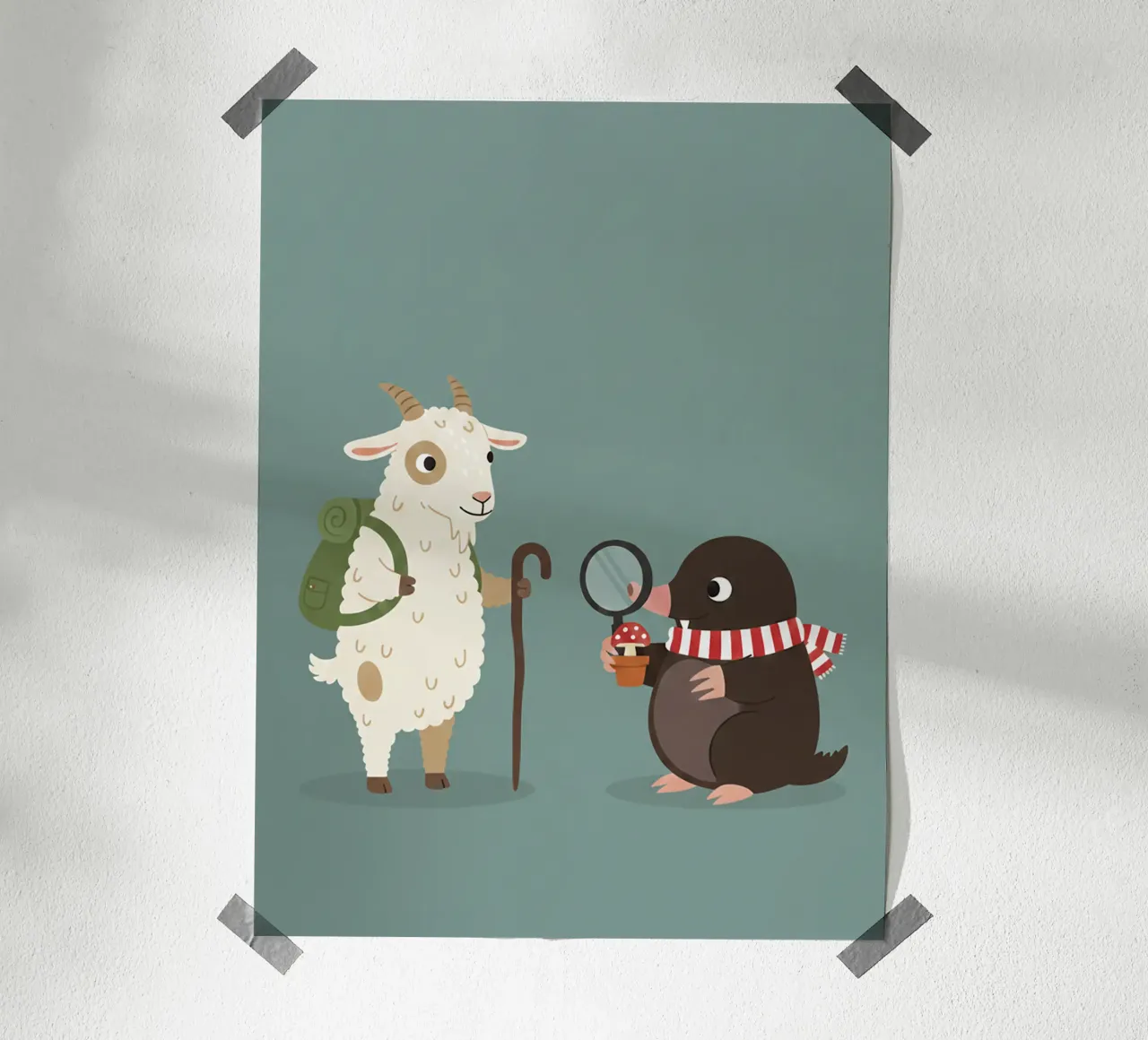 capra e talpa poster da The Little Animals Club