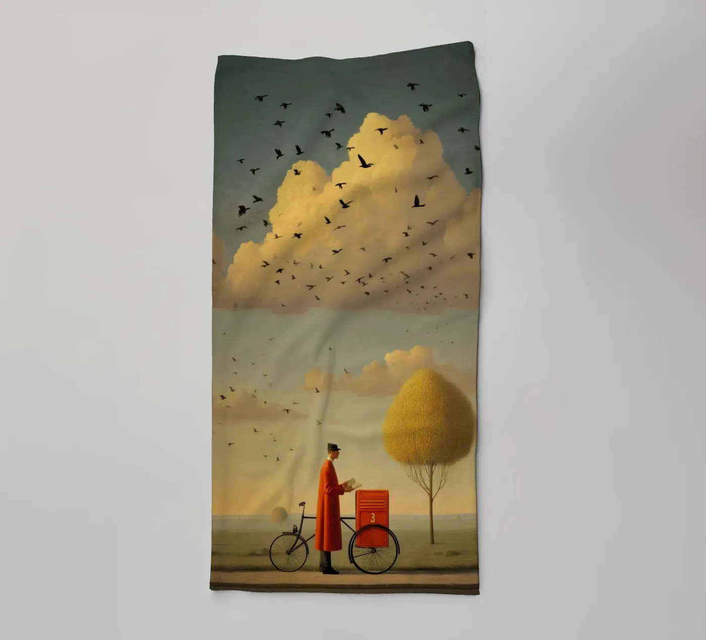 Number THREE towel by christephania
