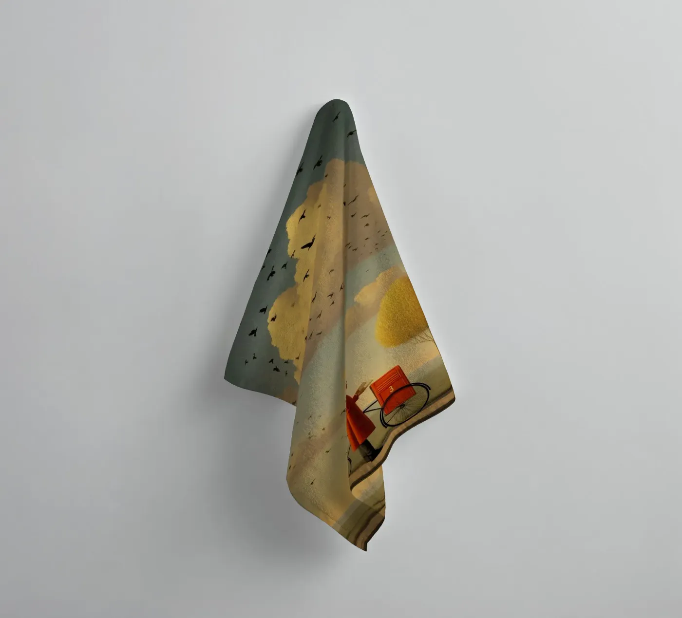 Number THREE towel by christephania