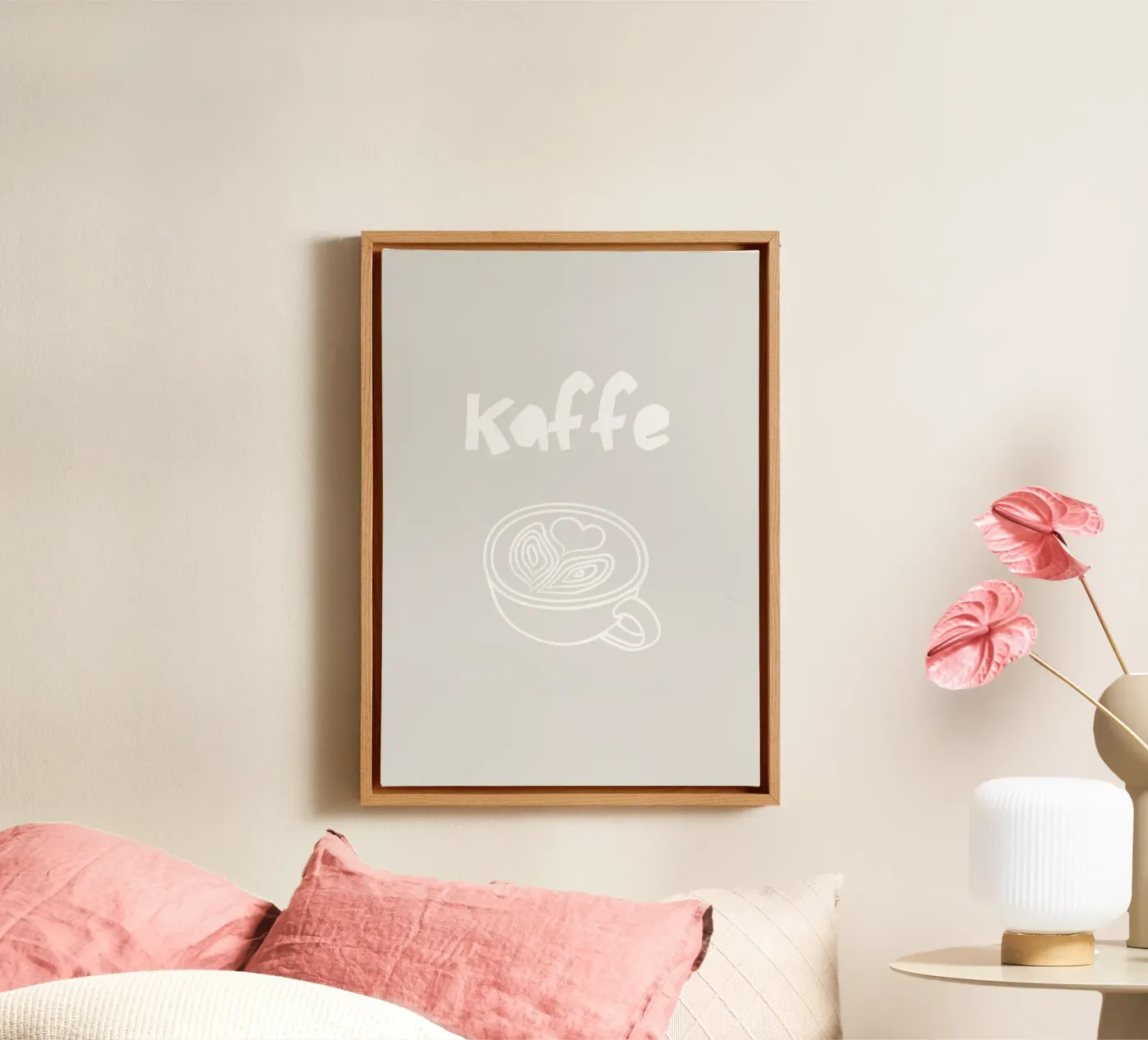 Kaffe canvas van PurePeachCleanLine