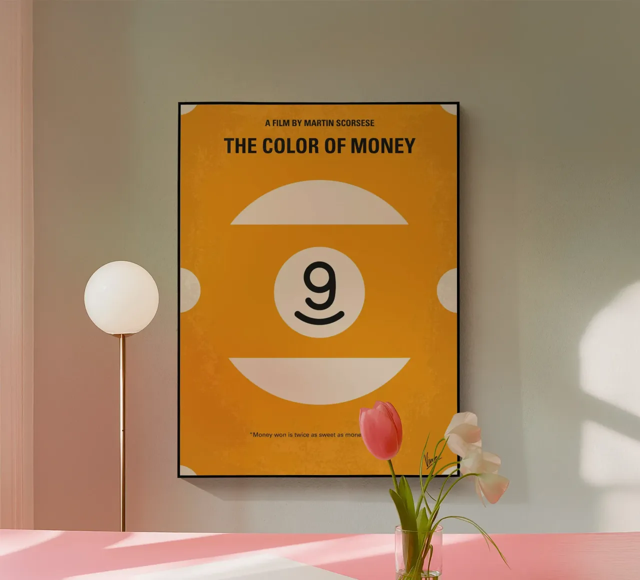 No089 My The color of money minimal movie poster plexiglass da Chungkong