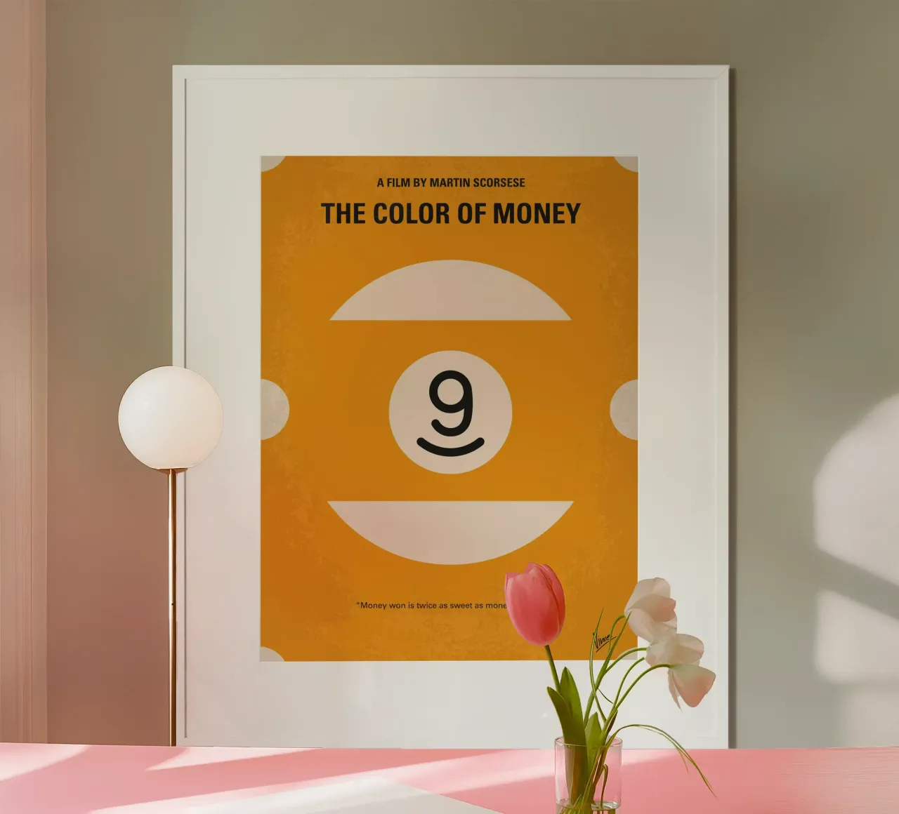 No089 My The color of money minimal movie poster carta hahnemühle da Chungkong