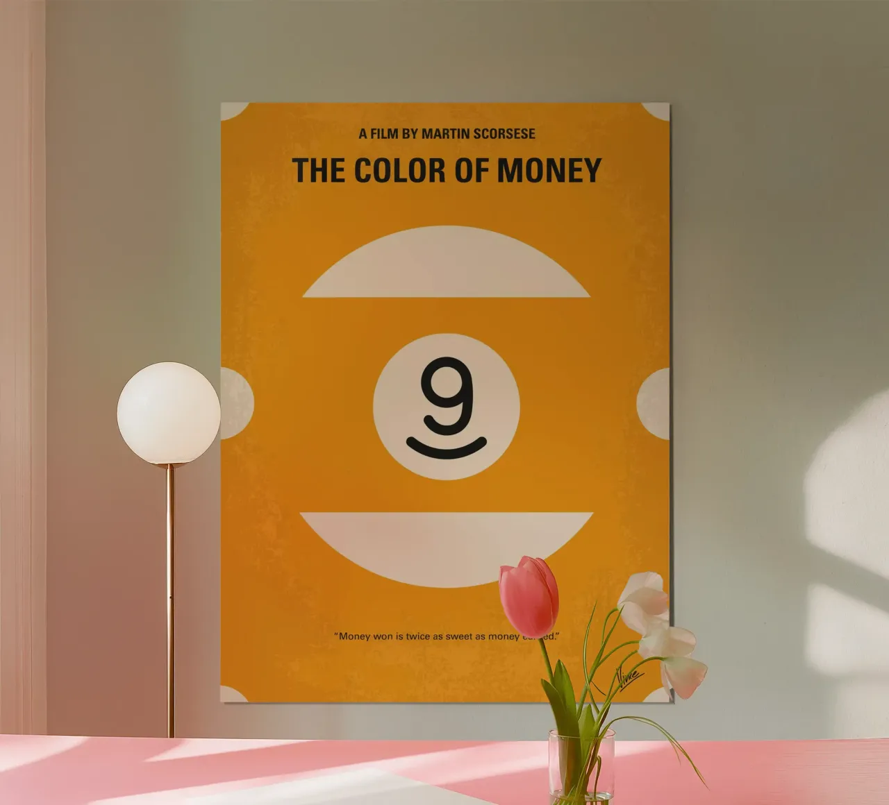 No089 My The color of money minimal movie poster carta hahnemühle da Chungkong