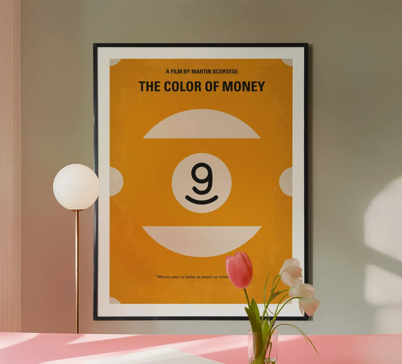 No089 My The color of money minimal movie poster carta hahnemühle da Chungkong