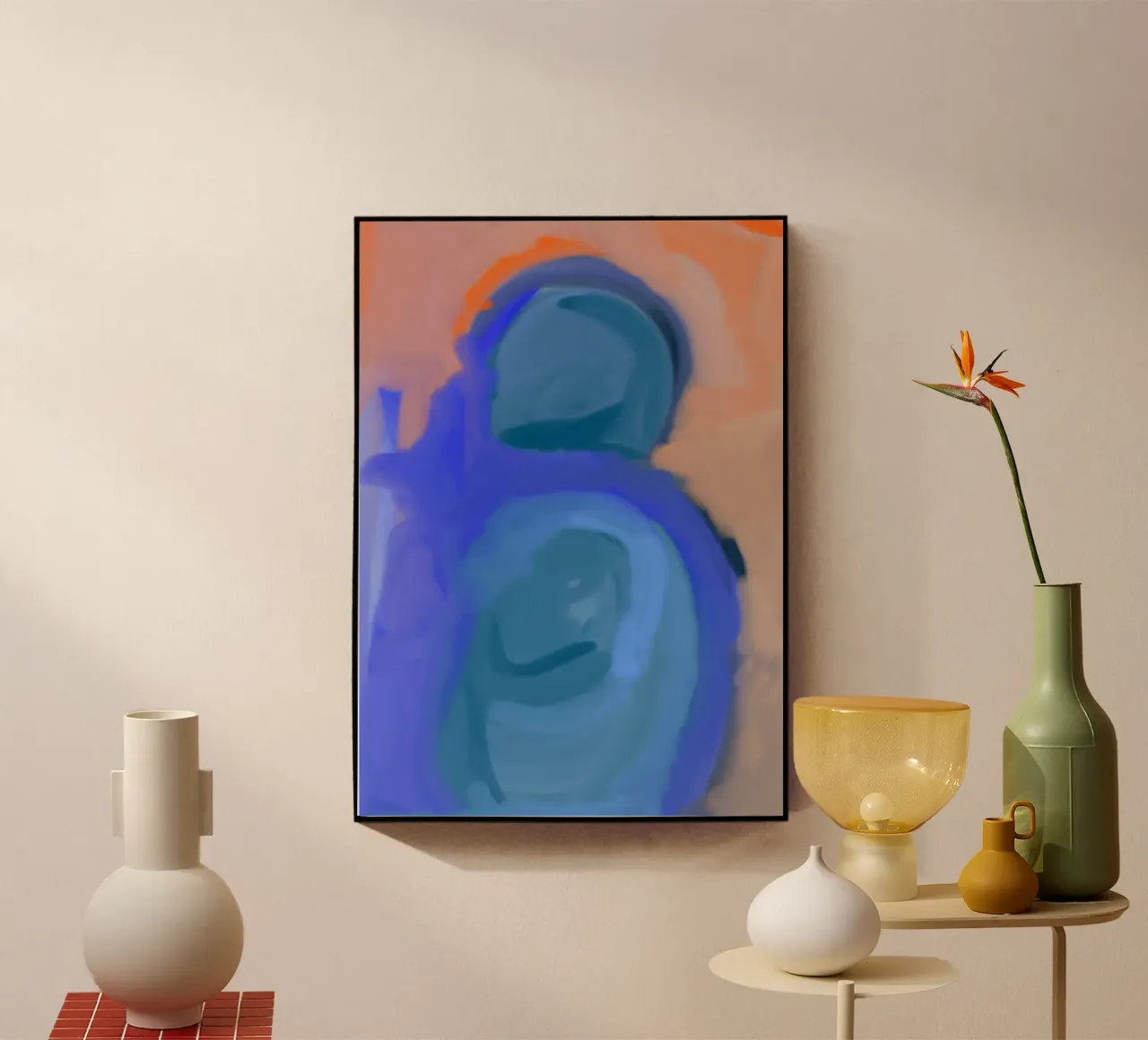 Abstract blue plexiglass da Simplicity