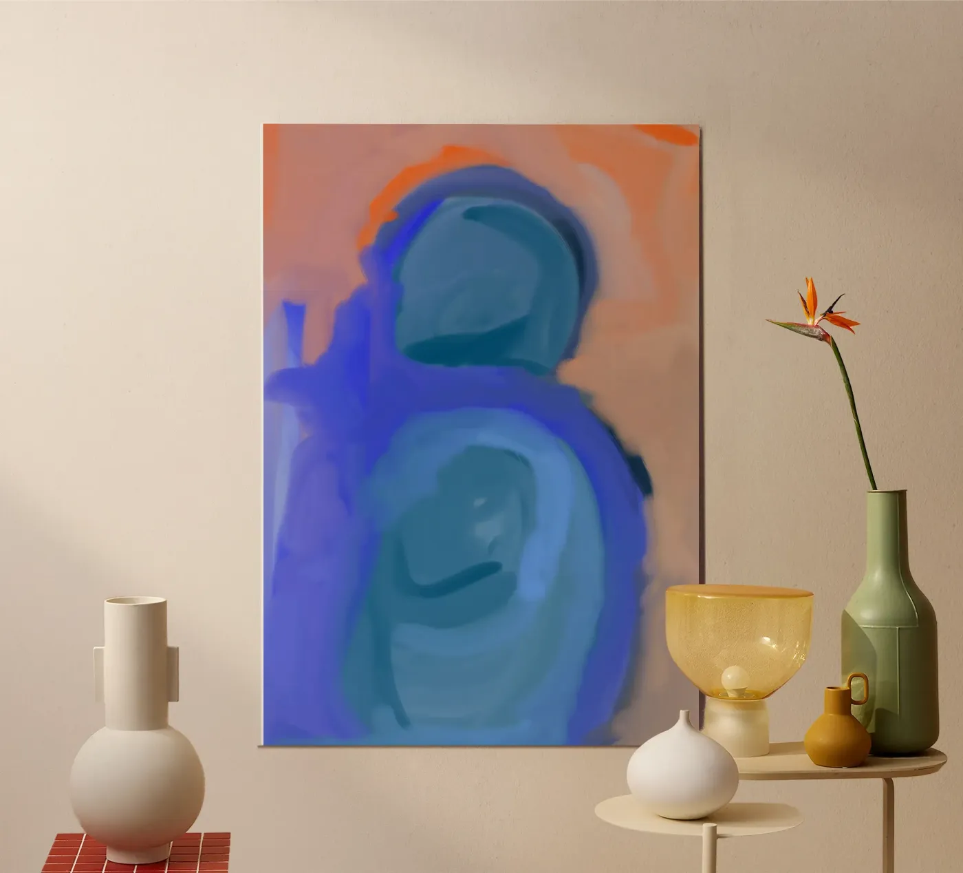 Abstract blue poster da Simplicity