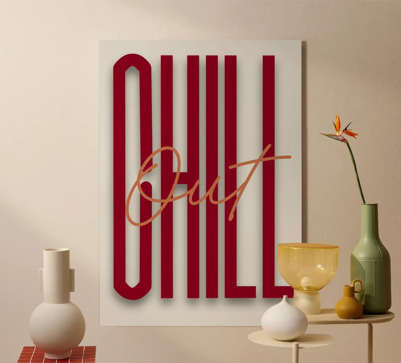 Chill out 2. acryl van TYPEHAUS