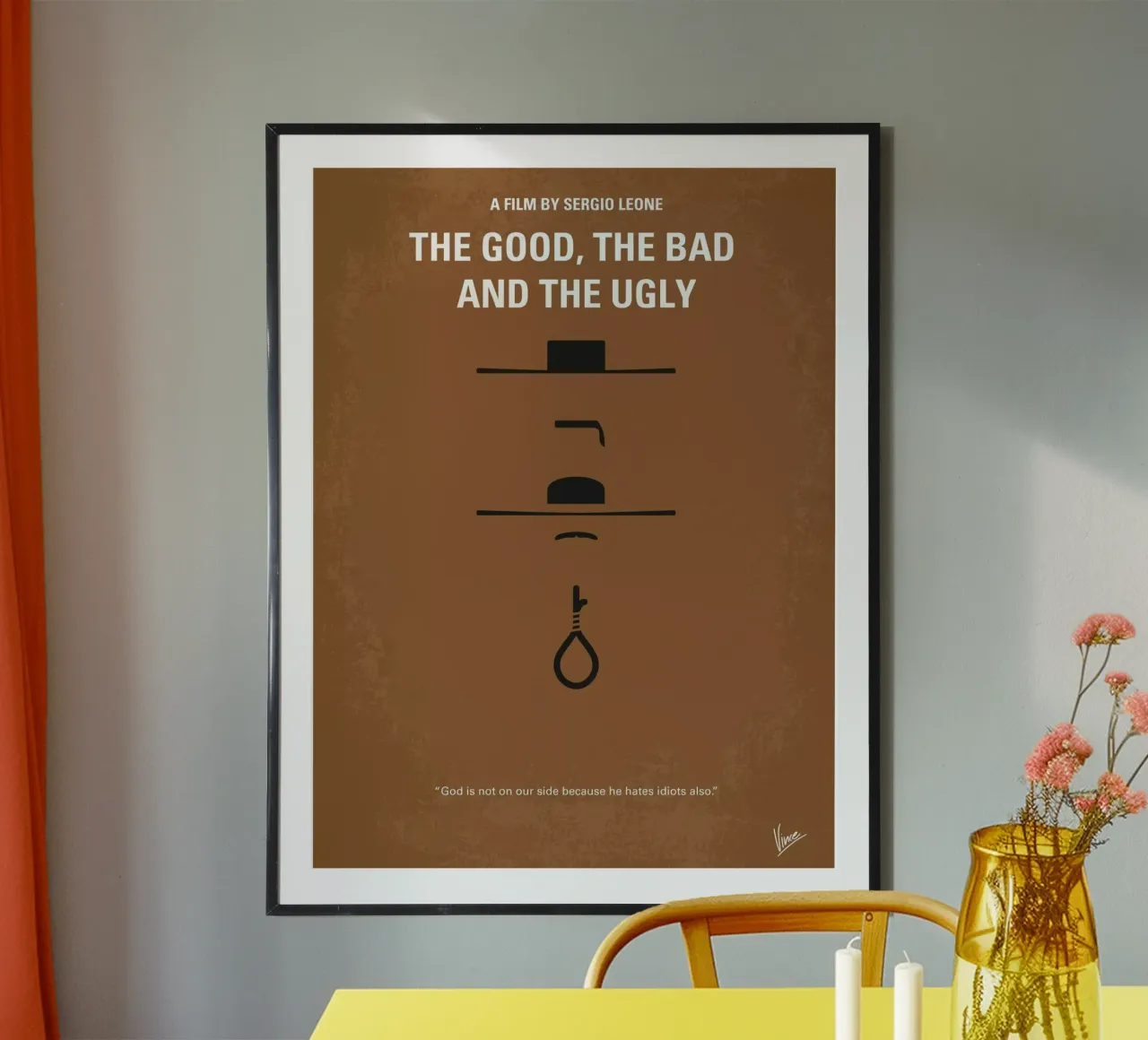 No090 My The Good The Bad The Ugly minimal movie poster poster da Chungkong