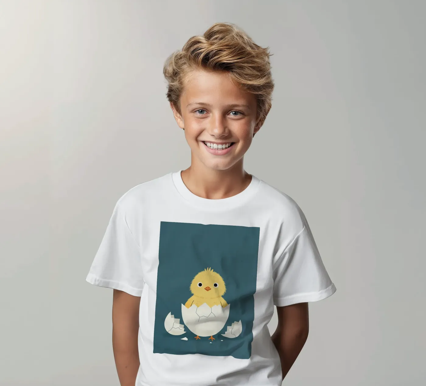 pulcino che esce dal guscio - cameretta dei bambini t-shirt bambini da The Little Animals Club