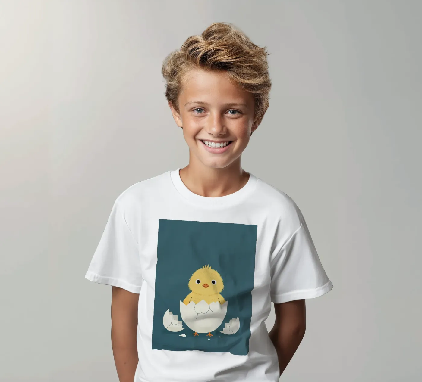 pulcino che esce dal guscio - cameretta dei bambini t-shirt bambini da The Little Animals Club