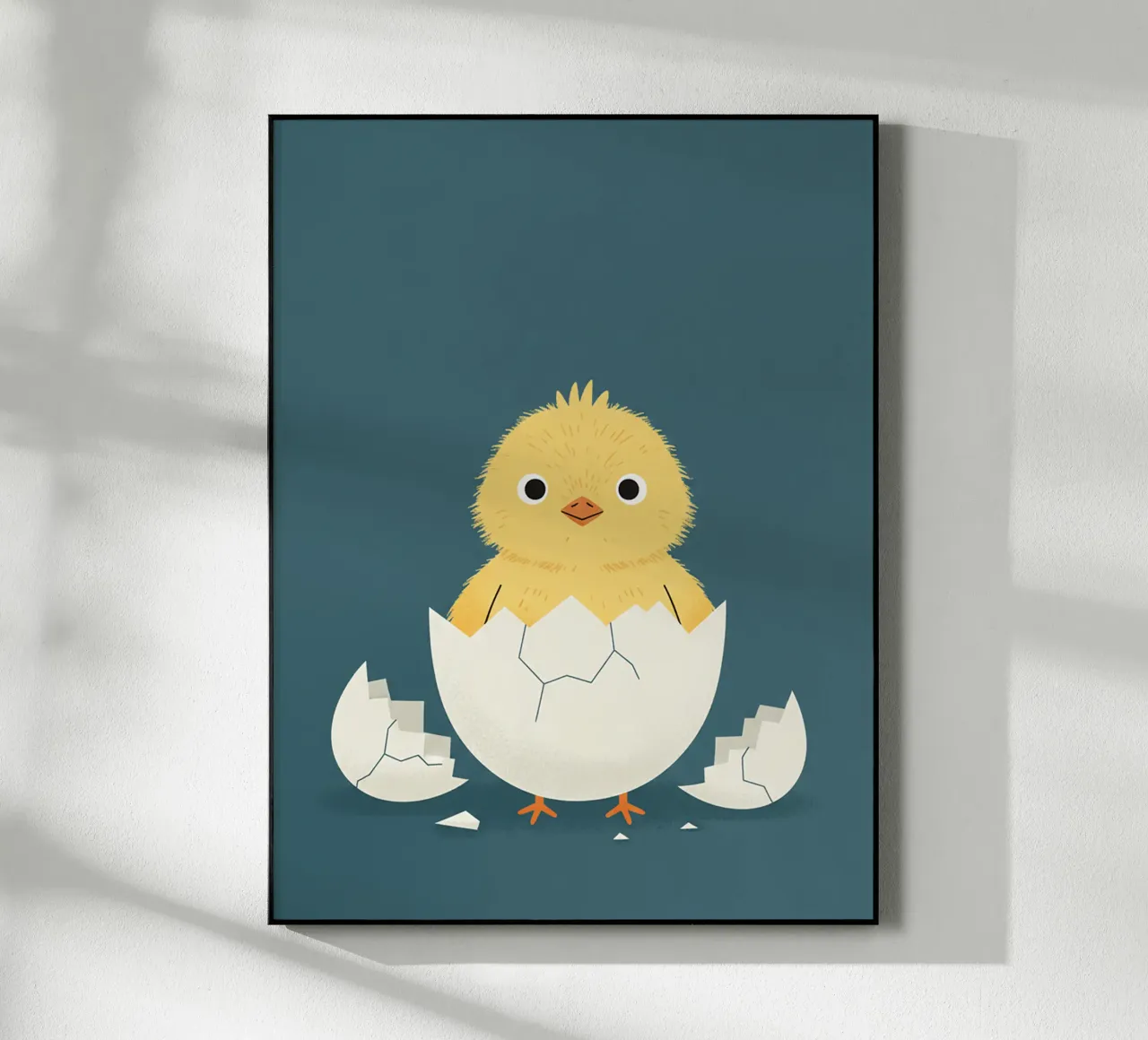 kuiken dat uit zijn ei komt acryl van The Little Animals Club