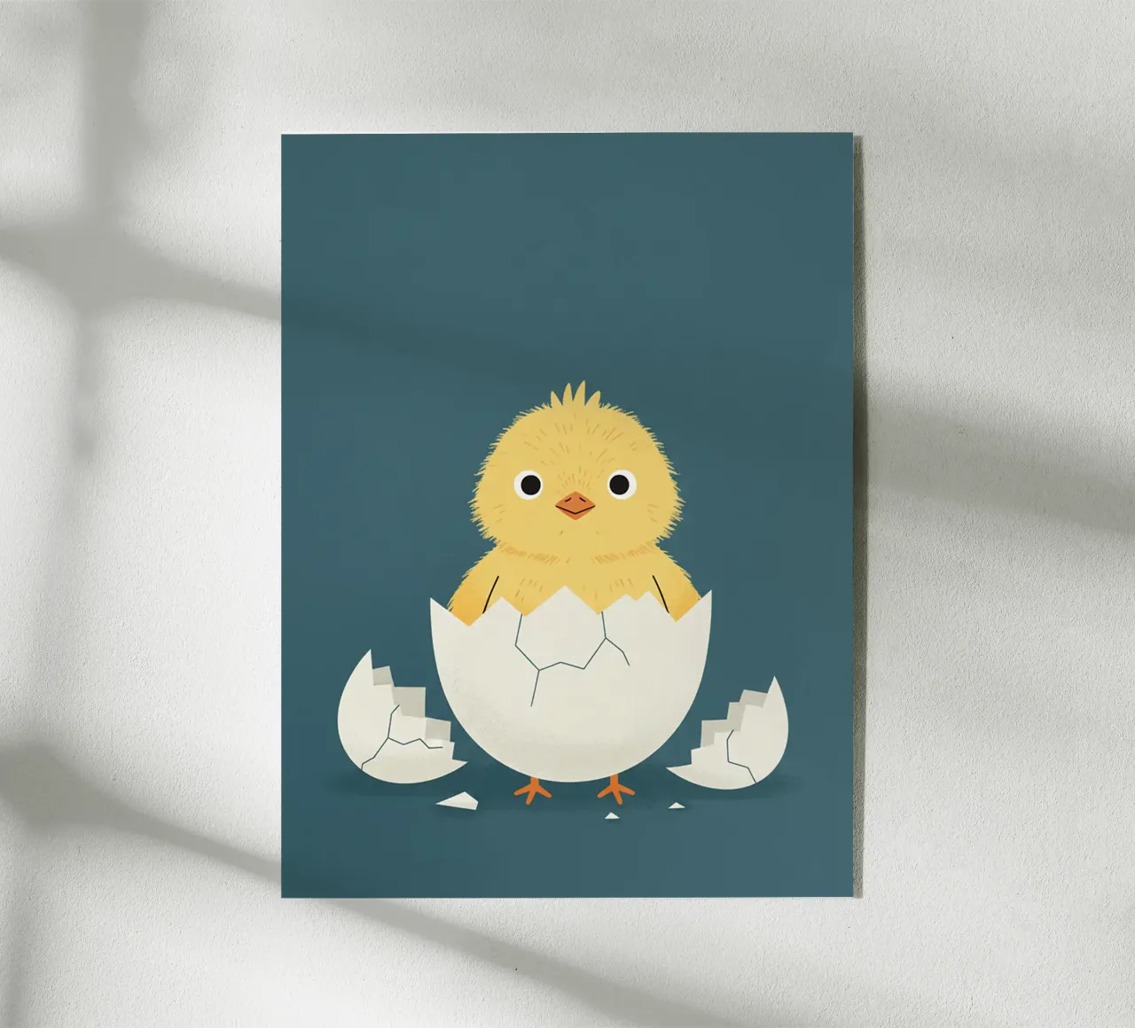 kuiken dat uit zijn ei komt acryl van The Little Animals Club