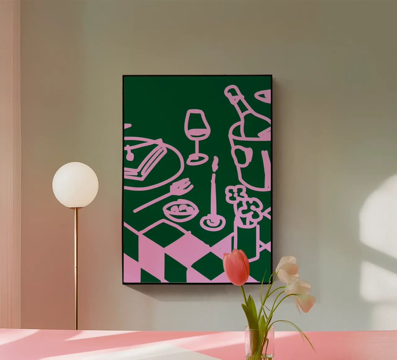 Dinner Table plexiglas de söndagdesign