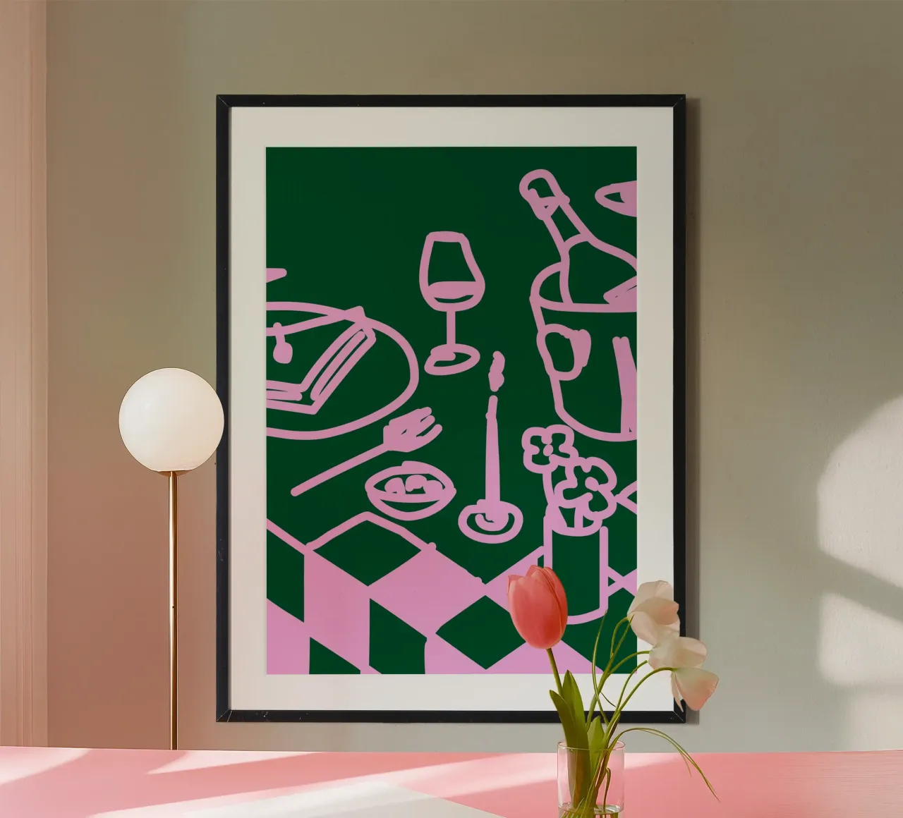 Dinner Table Poster von söndagdesign