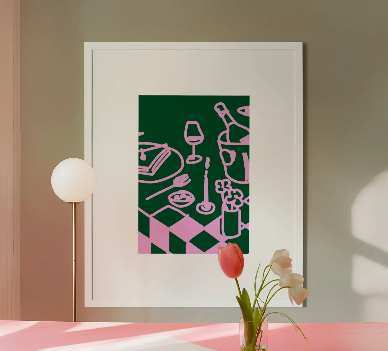 Dinner Table Poster von söndagdesign