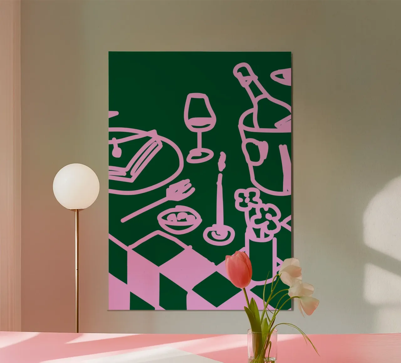 Dinner Table Poster von söndagdesign