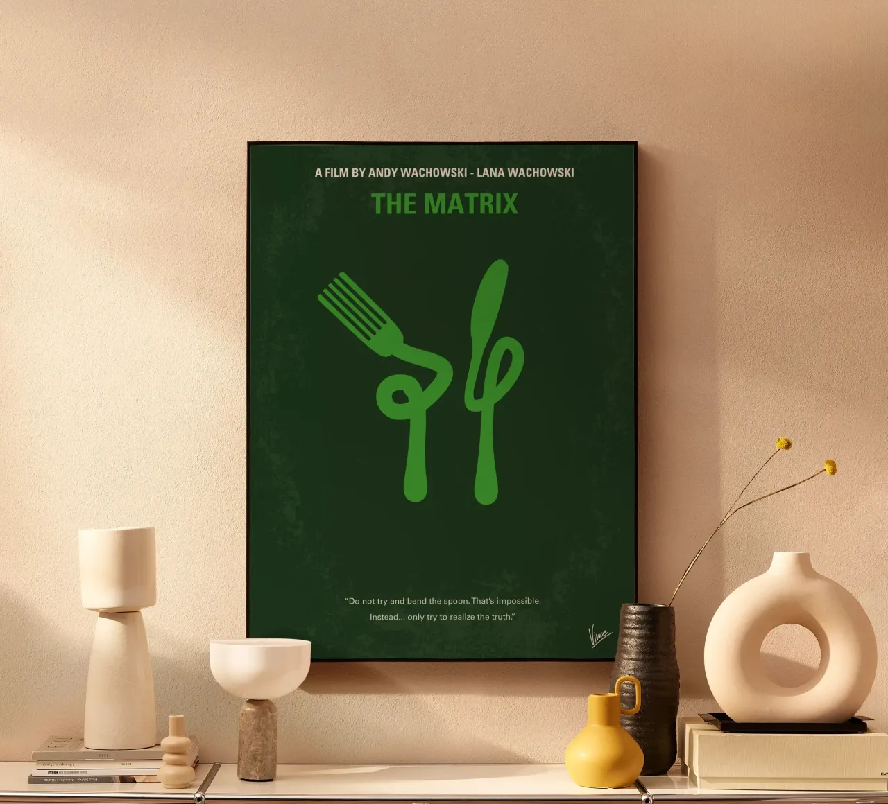 No093 My The Matrix minimal movie poster plexiglass da Chungkong