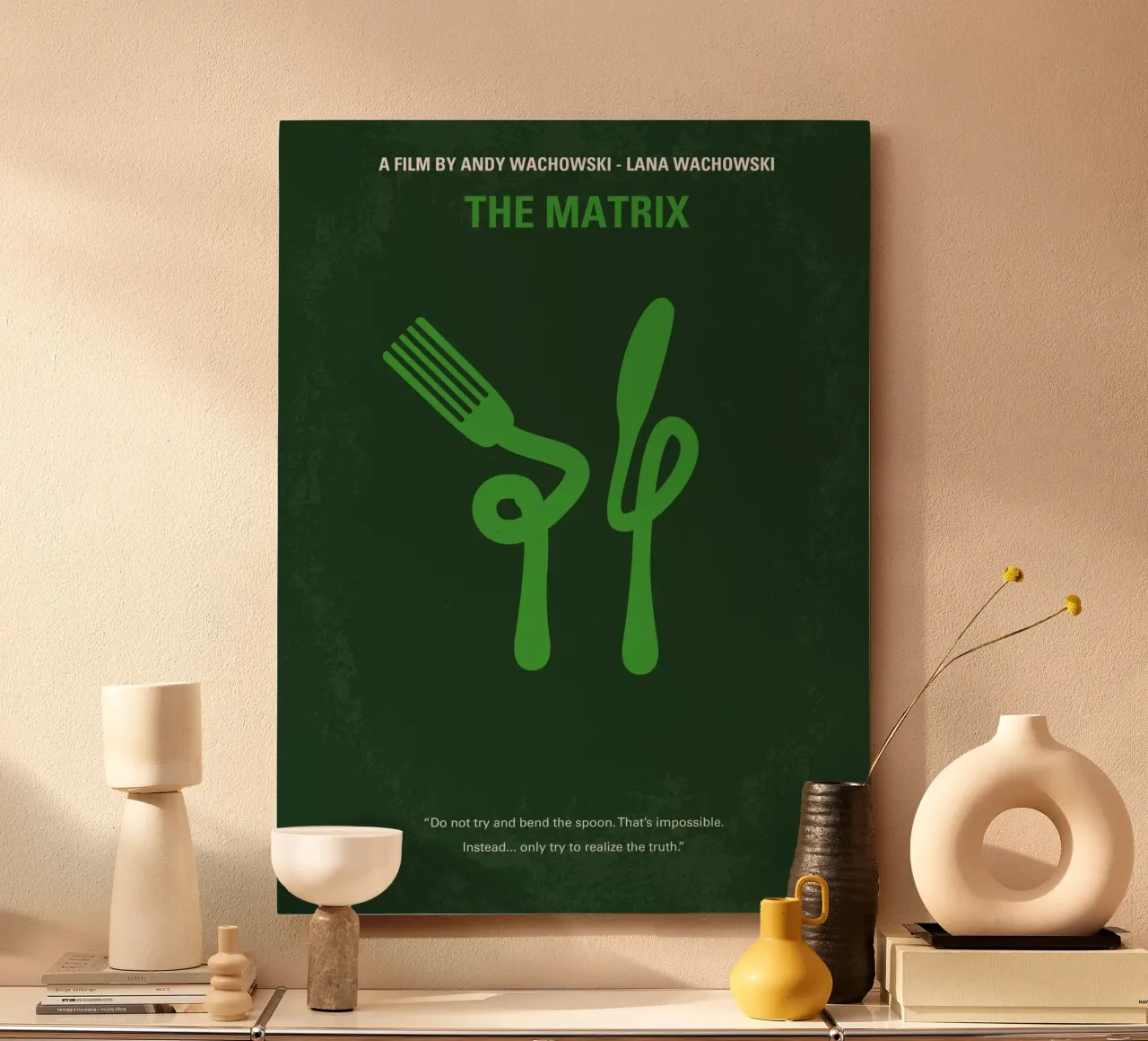No093 My The Matrix minimal movie poster alluminio dibond da Chungkong