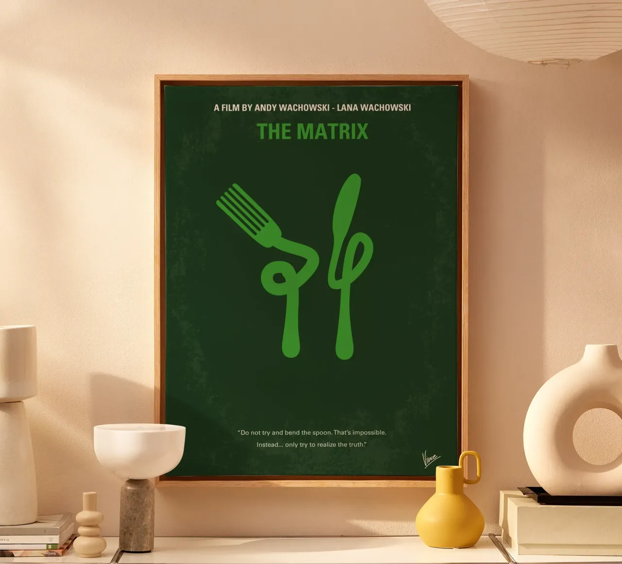 No093 My The Matrix minimal movie poster tela da Chungkong