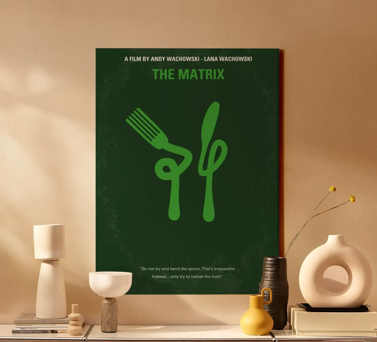 No093 My The Matrix minimal movie poster tela da Chungkong