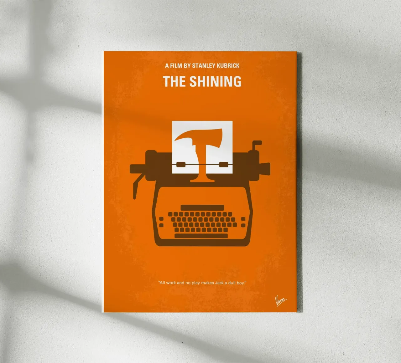 No094 My The Shining minimal movie poster tela con Cornice a cassetta da Chungkong