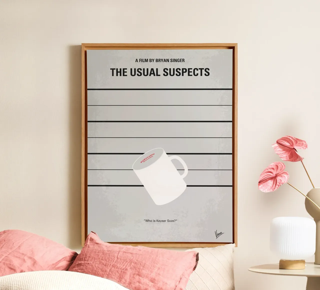 No095 My The usual suspects minimal movie poster tela con Cornice a cassetta da Chungkong