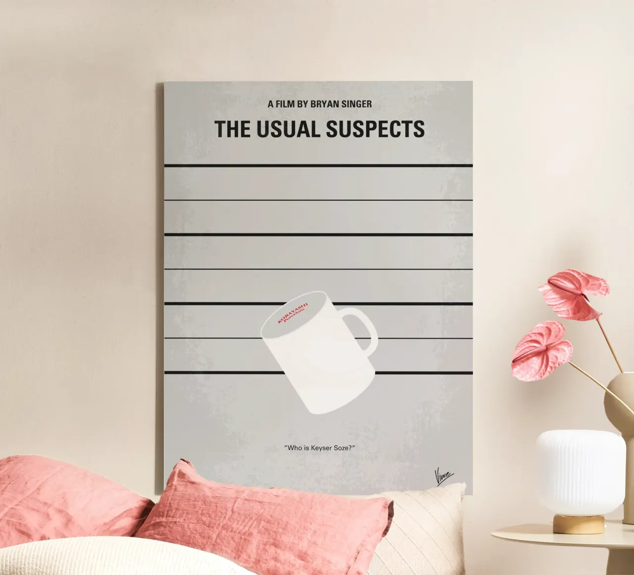 No095 My The usual suspects minimal movie poster tela con Cornice a cassetta da Chungkong
