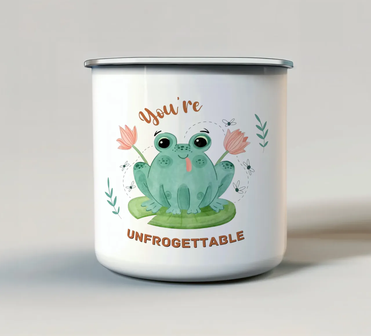 Totalmente ranazionabile tazza in smalto da DesignArt