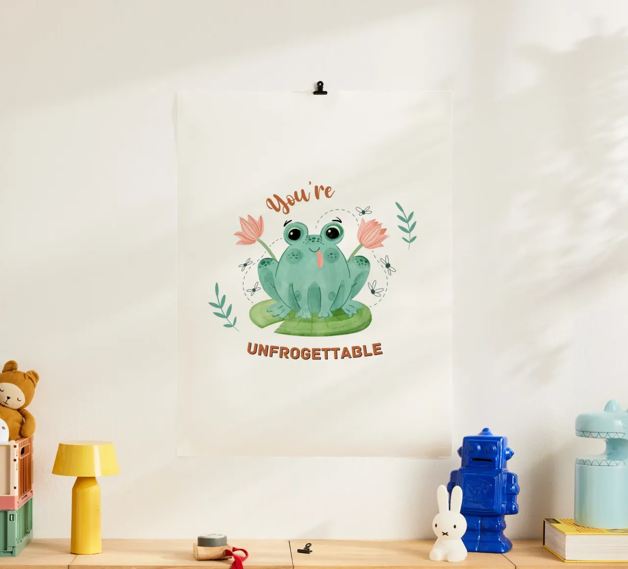 Totalmente inolvidable poster con marco de plástico de DesignArt