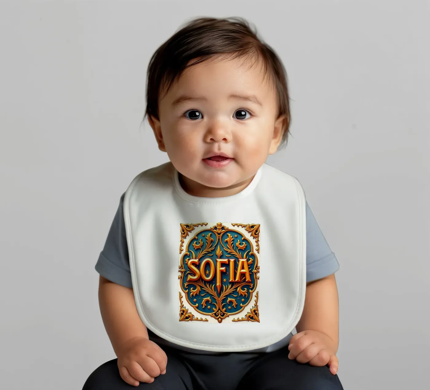 SOFIA baby slabbetje van CASTILO Namengalerie