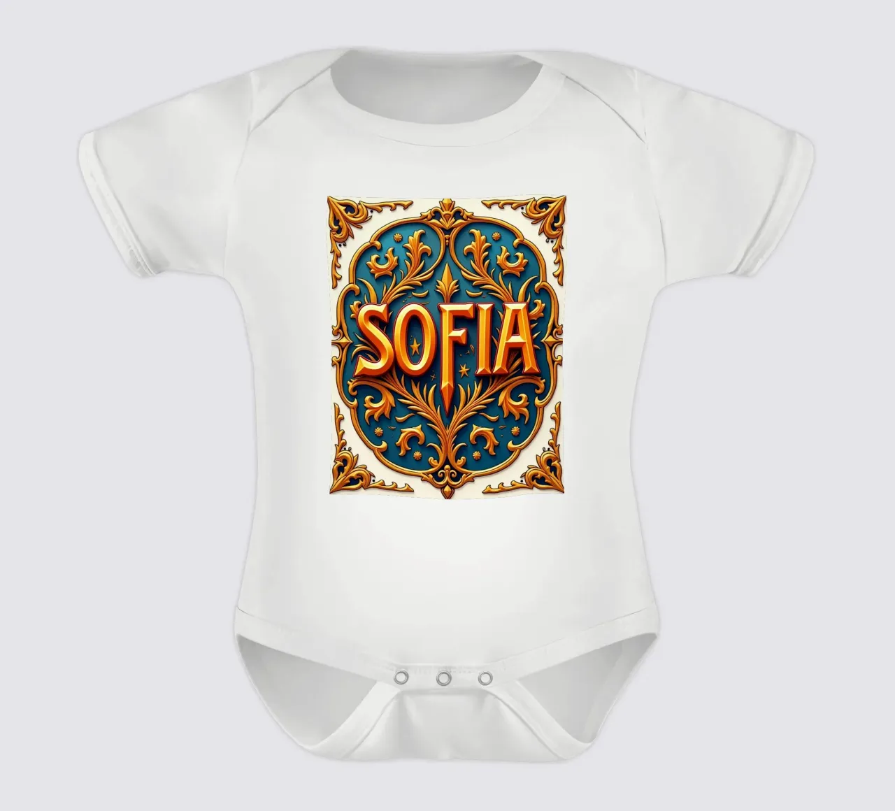 SOFIA Kurzarm Babybody von CASTILO Namengalerie