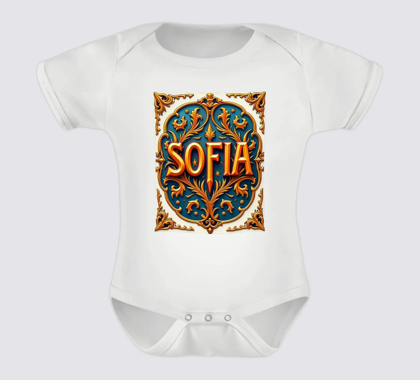 SOFIA Kurzarm Babybody von CASTILO Namengalerie