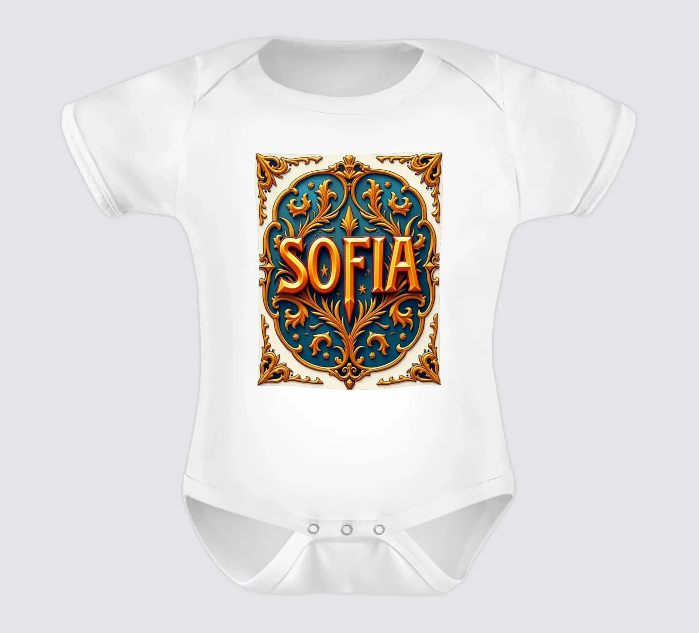 SOFIA Kurzarm Babybody von CASTILO Namengalerie